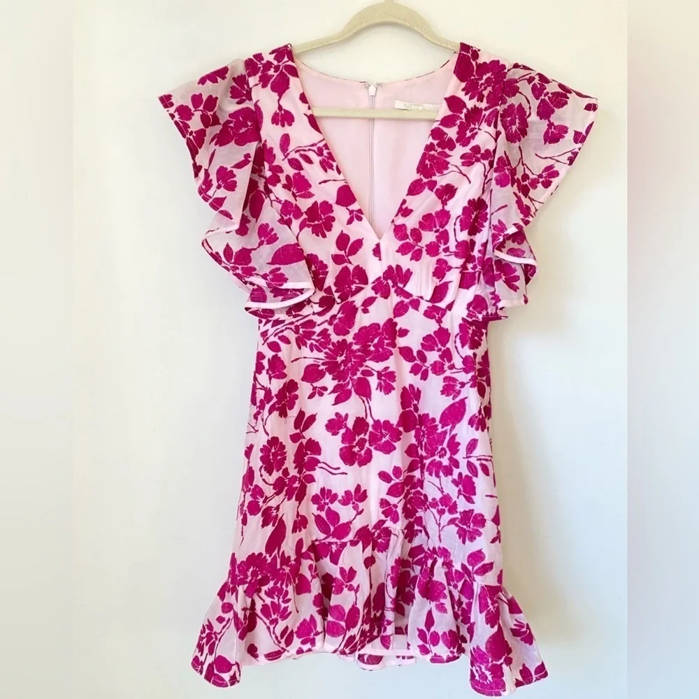 Le Maison Talulah Dress Women’s Small TALULAH Les Saison Mini Dress Pink Floral